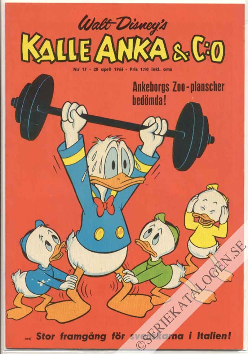 Framsida på Kalle Anka & C:o #17 (1966)