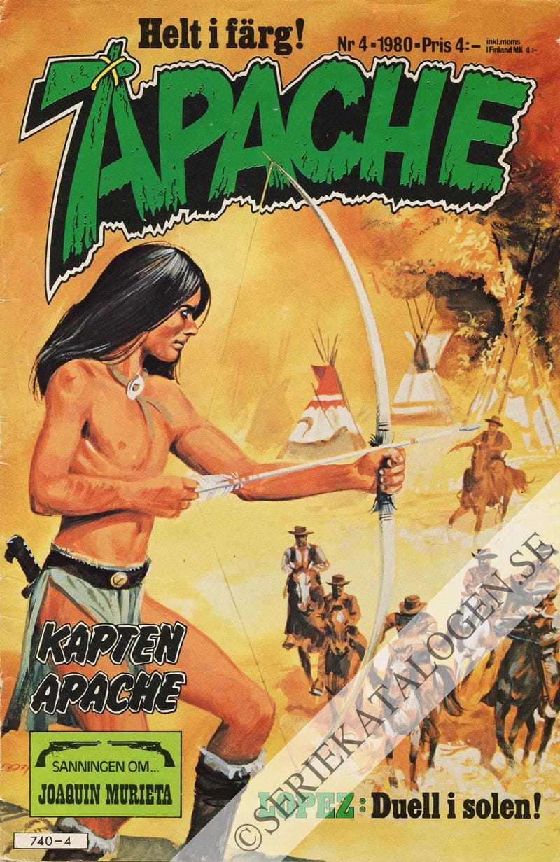 Framsida på Apache #4 (1980)
