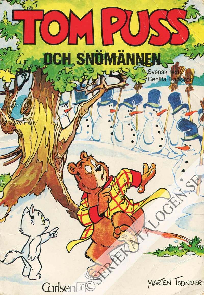 Framsida på Tom Puss Tom Puss och snömännen (1983)