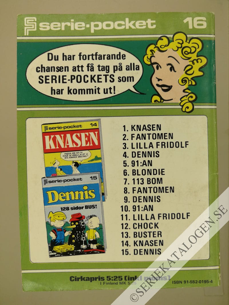 Baksida på Blondie (1974)