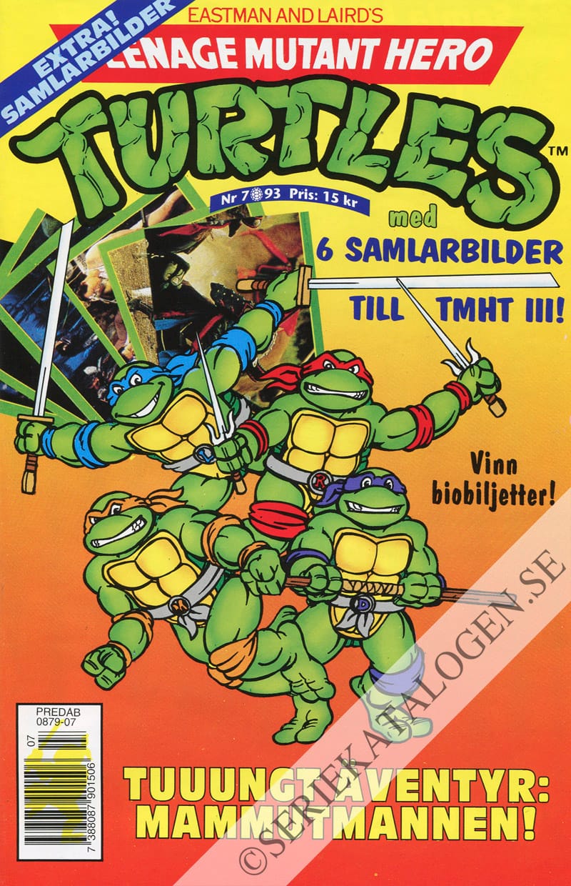 Framsida på Teenage mutant hero turtles #7 (1993)