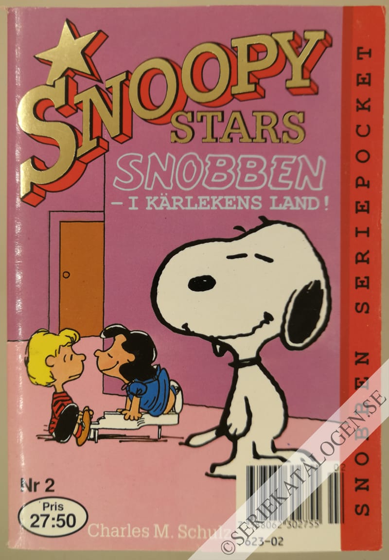 Framsida på Snoopy stars - Snobben seriepocket Snobben - i kärlekens land! (1991)