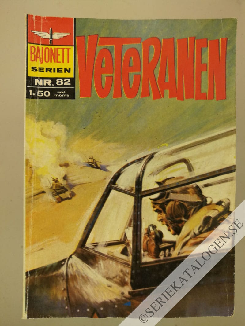 Framsida på Bajonettserien Veteranen (1971)