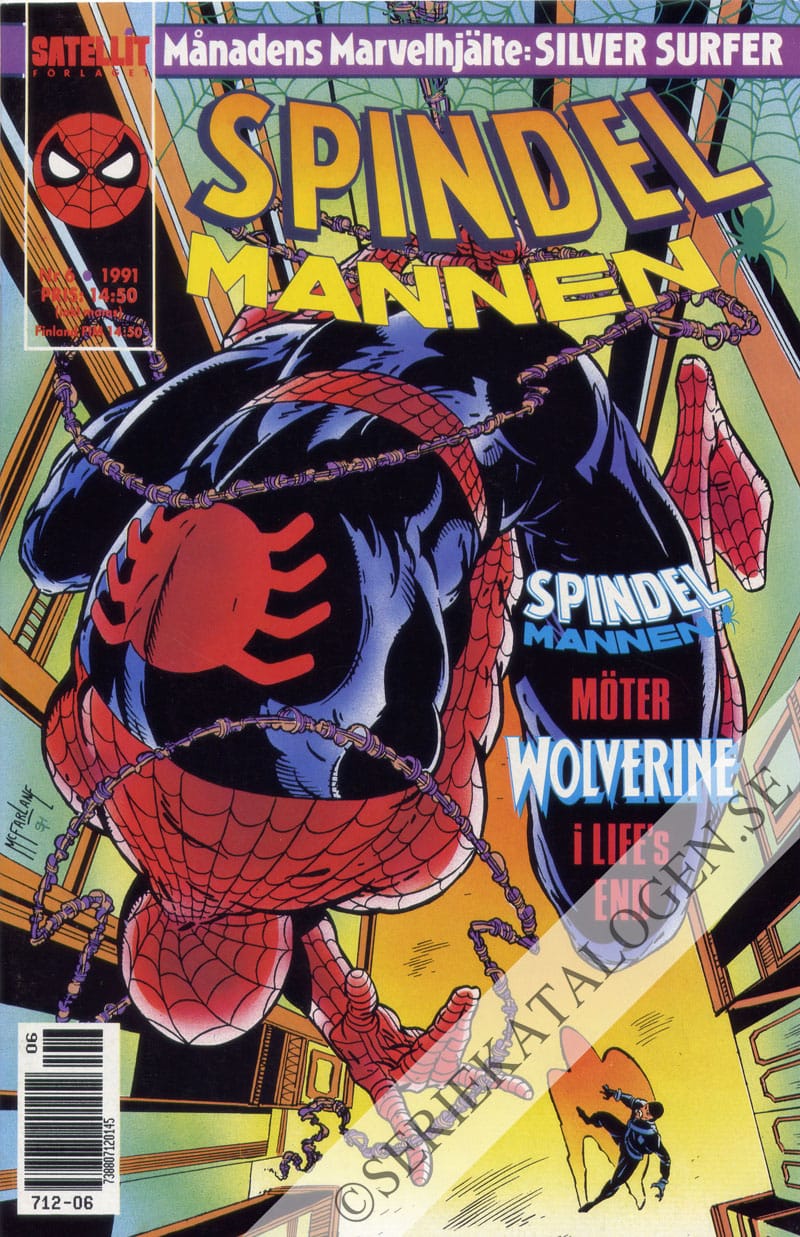 Framsida på Spindelmannen #6 (1991)