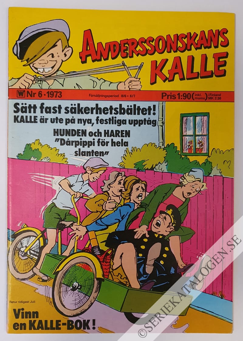 Framsida på Anderssonskans Kalle #6 (1973)
