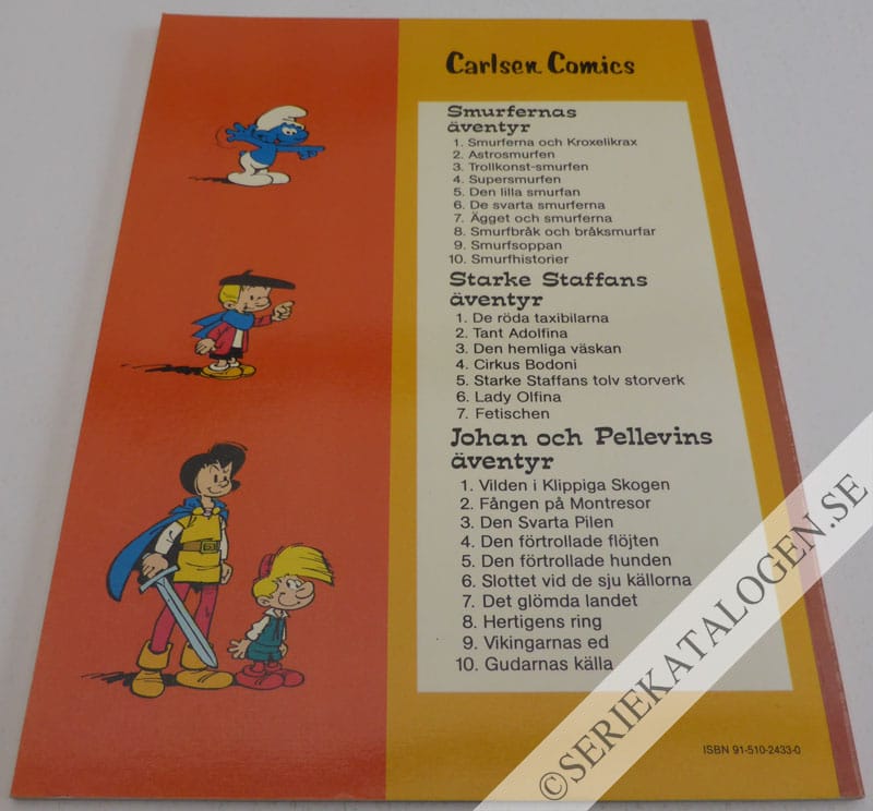 Baksida på Smurfhistorier (1980)