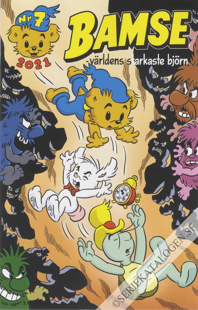 Framsida på Bamse #7 (2021)