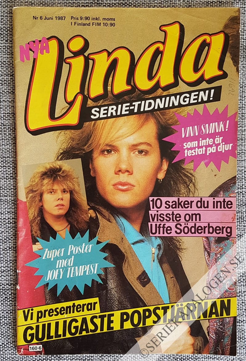 Framsida på Linda #6 (1987)