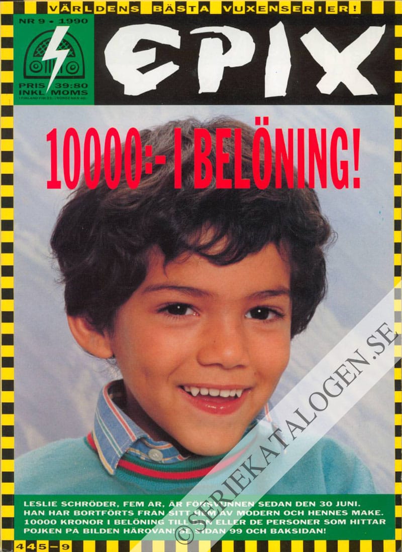 Framsida på Epix #9 (1990) (variant)