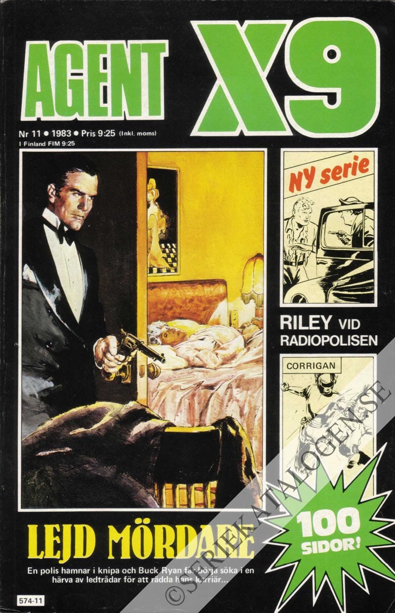 Framsida på Agent X9 #11 (1983)