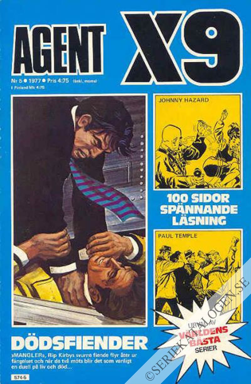Framsida på Agent X9 #5 (1977)