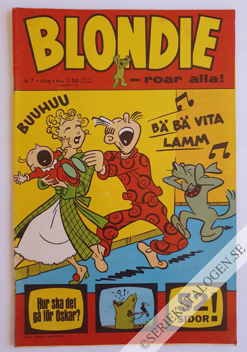 Framsida på Blondie #7 (1968)