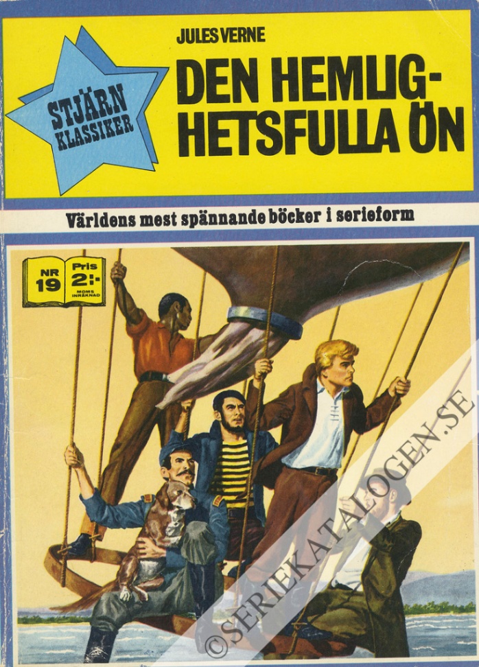 Framsida på Stjärnklassiker #19 - Den hemlighetsfulla ön (1971)