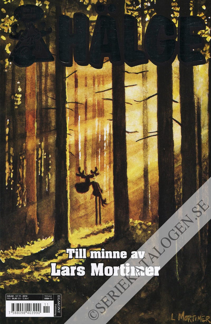 Framsida på Hälge #11 - Till minne av Lars Mortimer (2014)