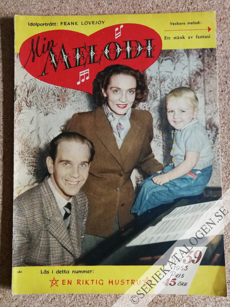Framsida på Min melodi #39 (1953)