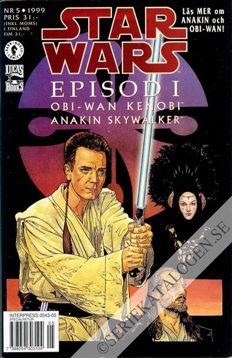 Framsida på Star Wars Episod I - Obi-Wan Kenobi - Anakin Skywalker (1999)