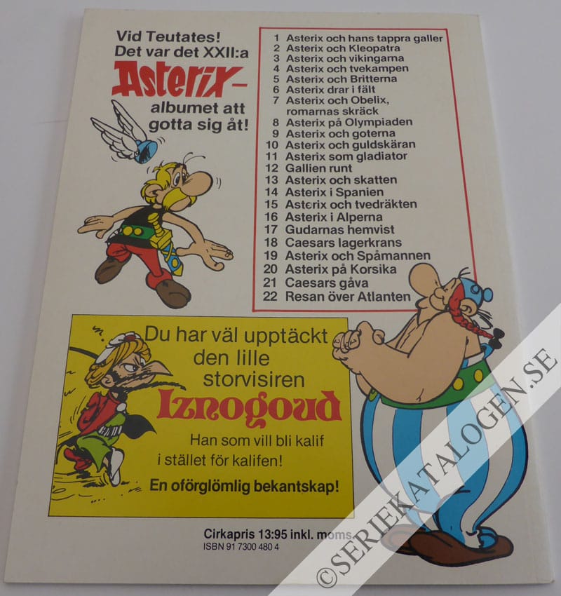 Baksida på Resan över Atlanten (1977)
