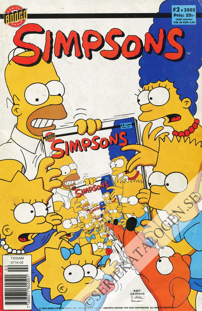 Framsida på Simpsons #2 (2002)