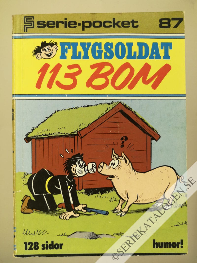 Framsida på Seriepocket #87 - Flygsoldat 113 Bom (1980)