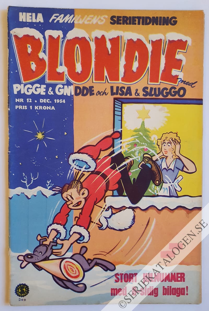 Framsida på Blondie #12 (1954)