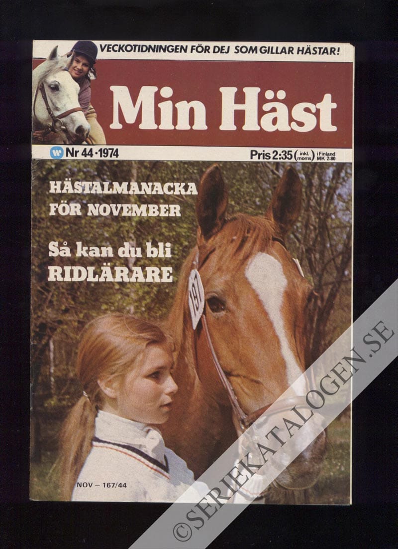 Framsida på Min häst #44 (1974)