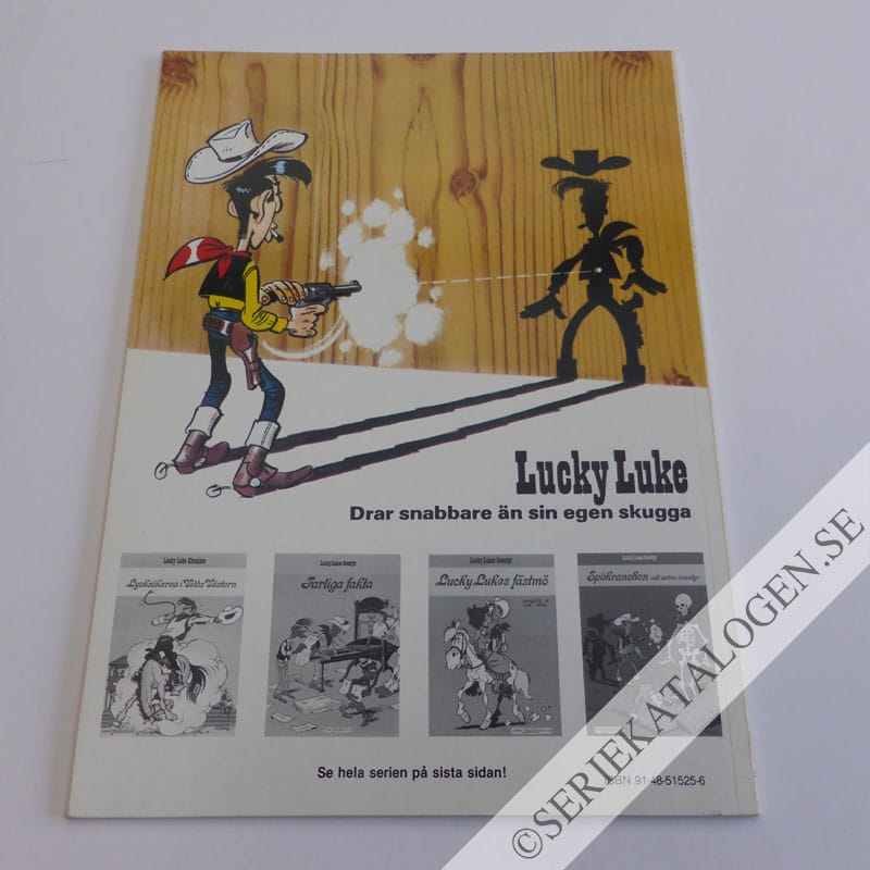 Baksida på Bröderna Dalton skjuter skarpt (1987)