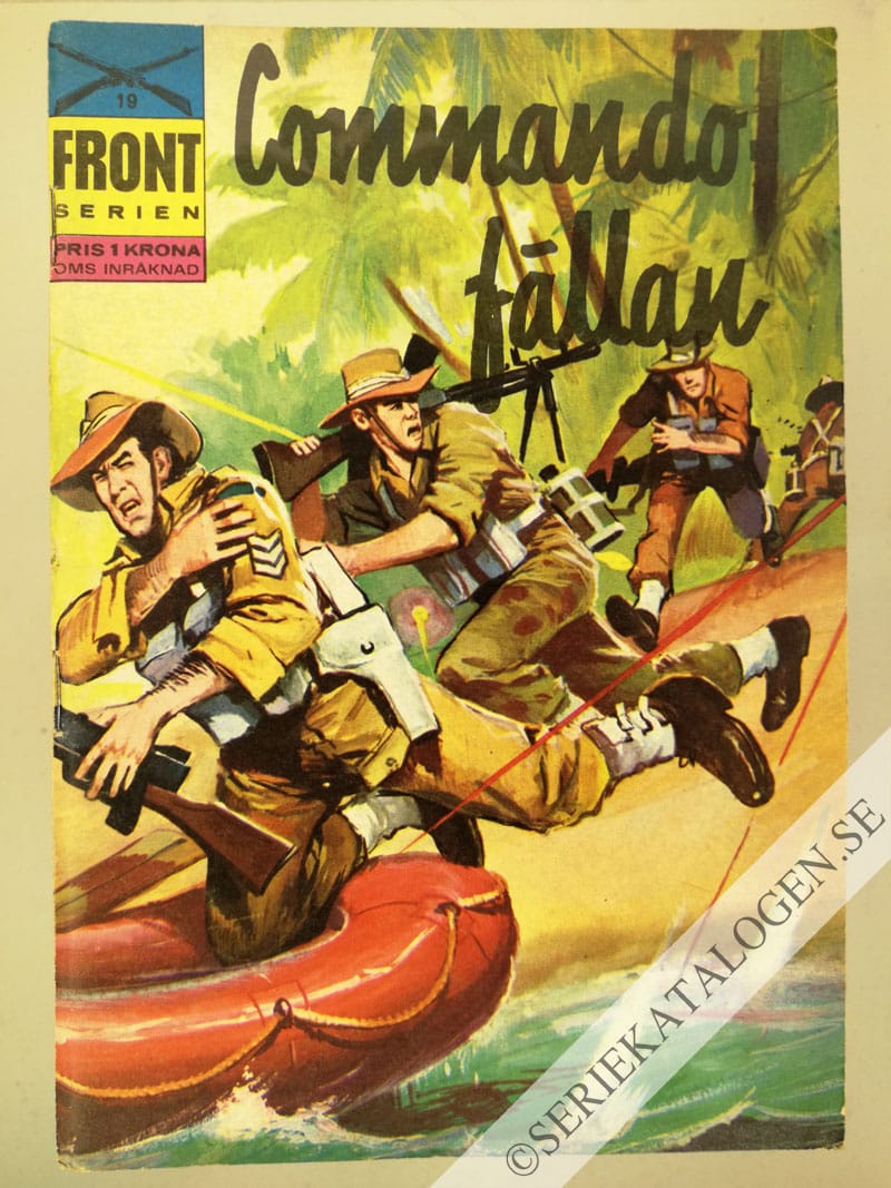 Framsida på Frontserien Commandofällan (1966)