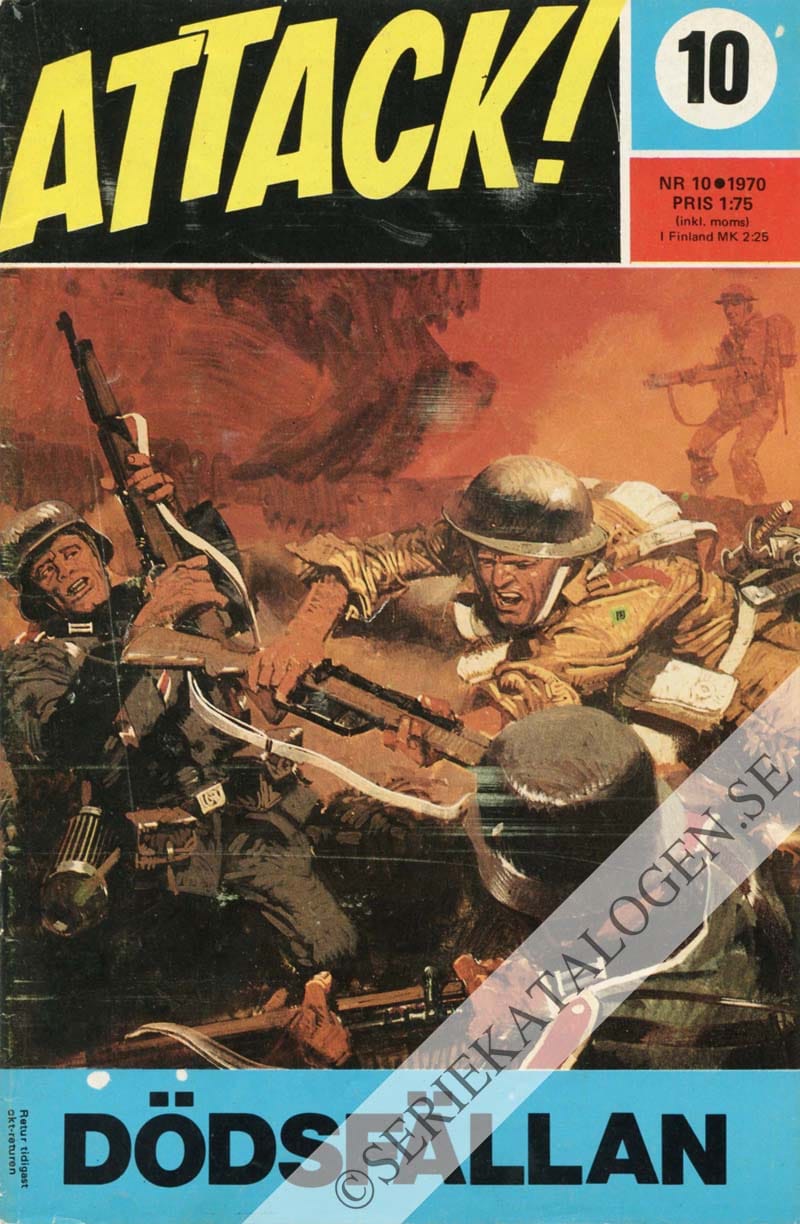 Framsida på Attack Dödsfällan (1970)