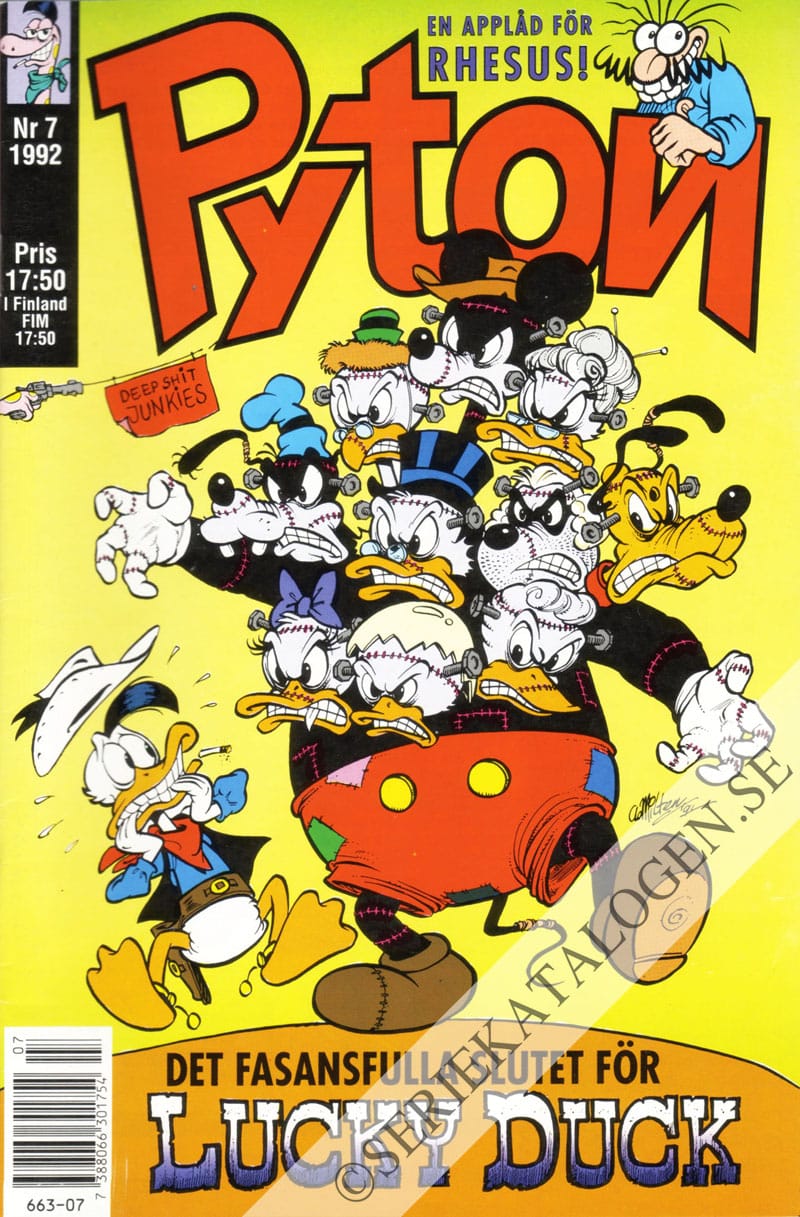 Framsida på Pyton #7 (1992)