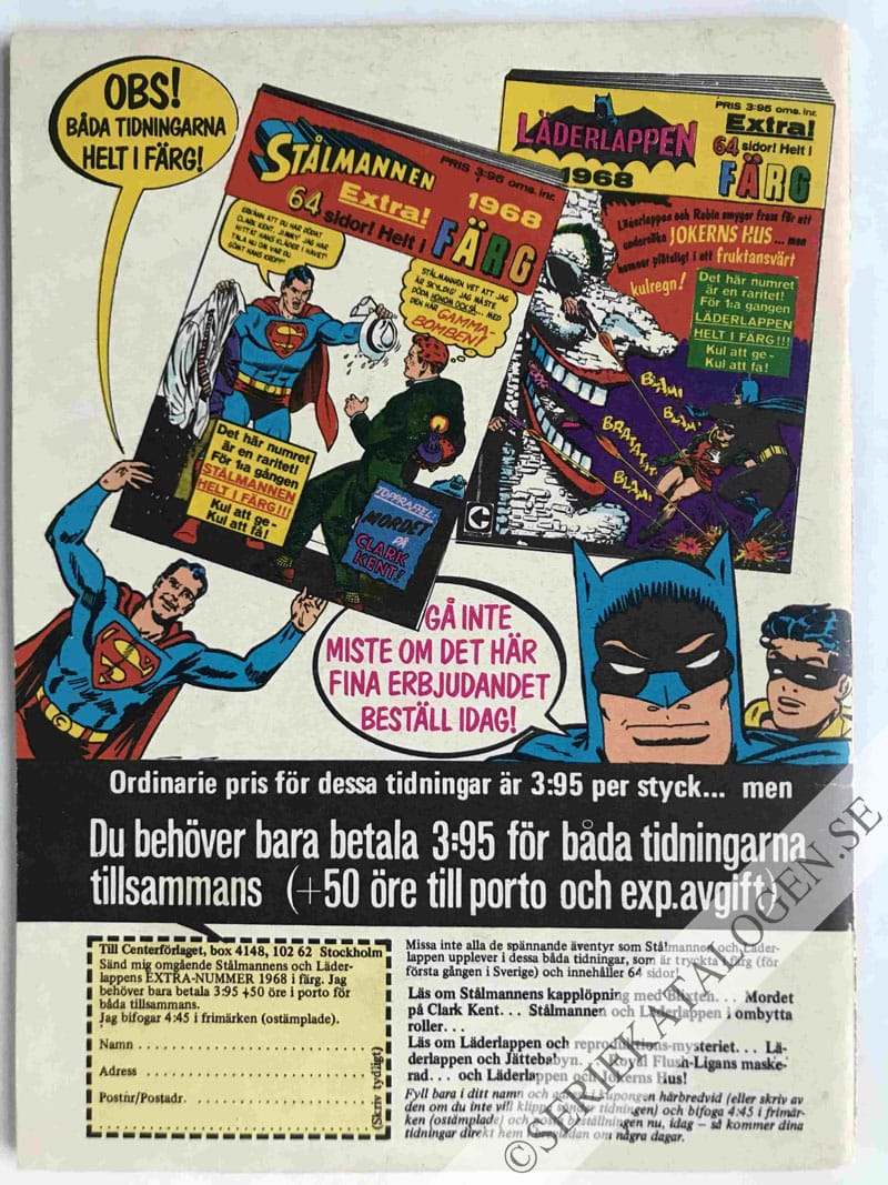 Baksida på Seger i sikte (1968)