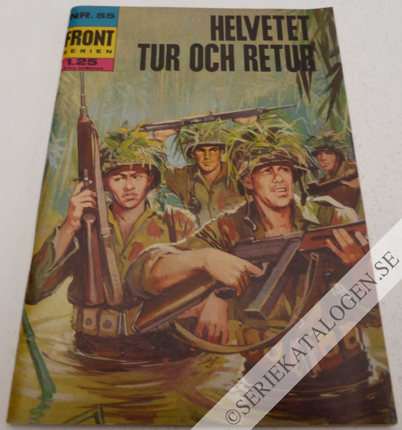 Framsida på Frontserien Helvetet tur och retur (1969)