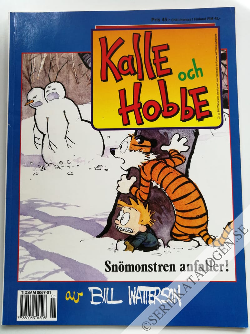Framsida på Kalle och Hobbe Snömonstren anfaller! (1993)