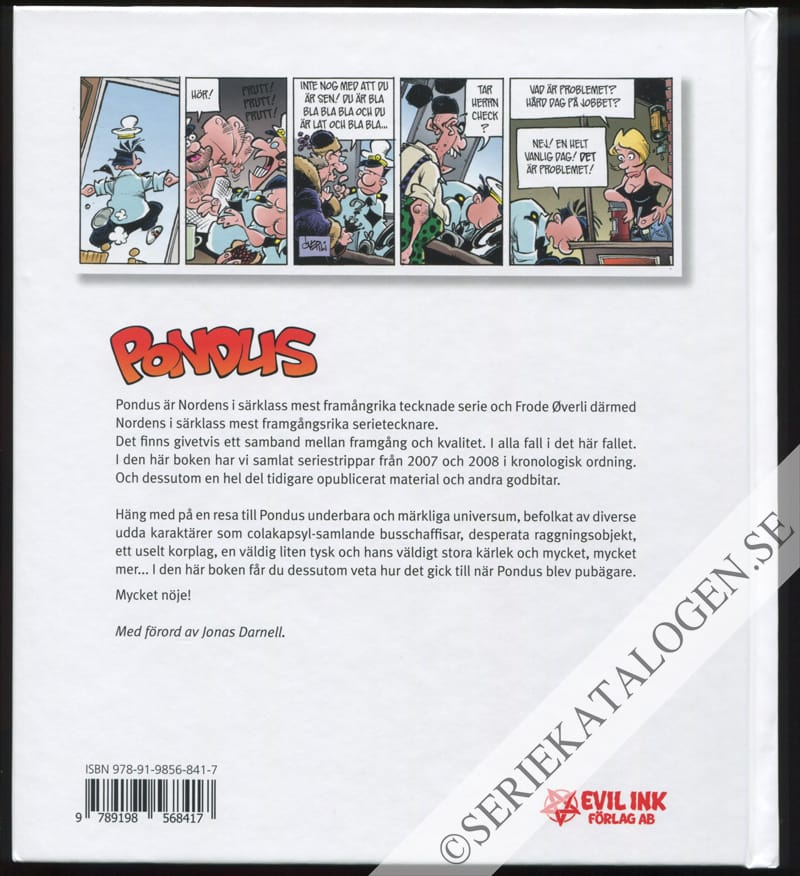 Baksida på Samlade strippar 2007-2008 (2023)