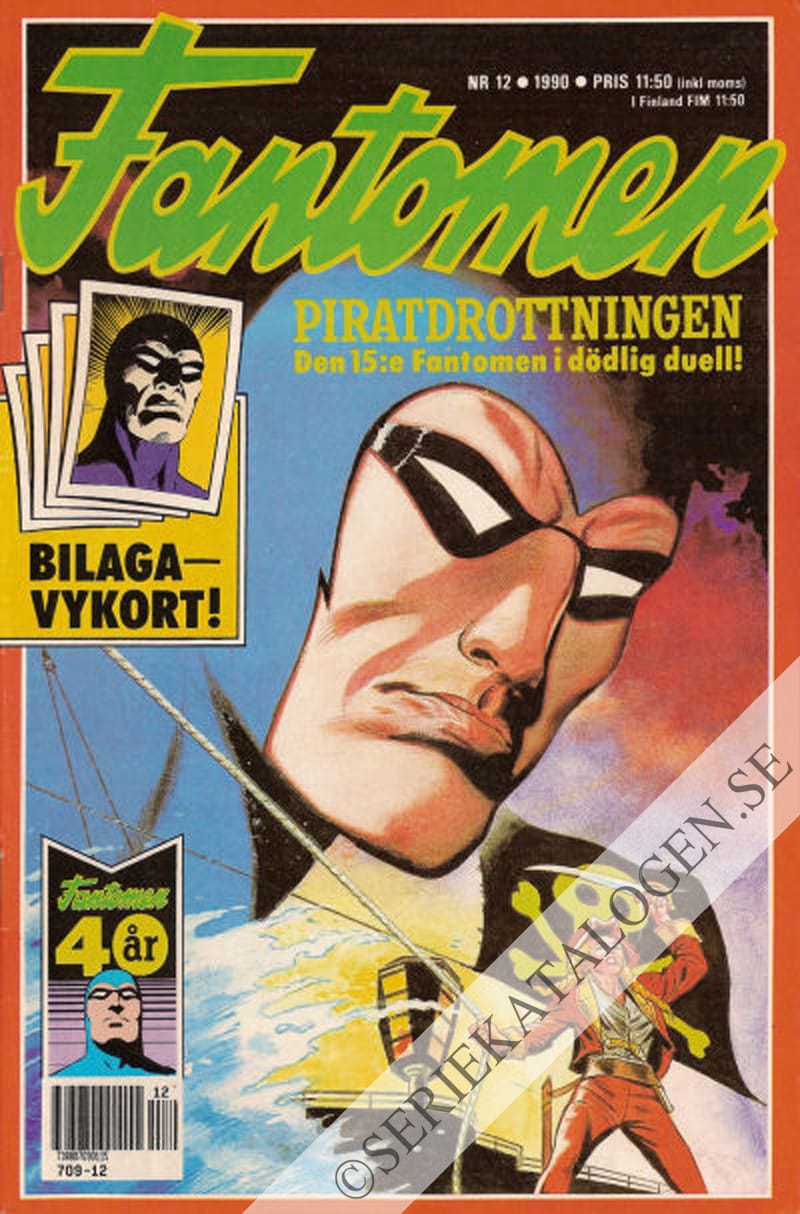 Framsida på Fantomen #12 (1990)