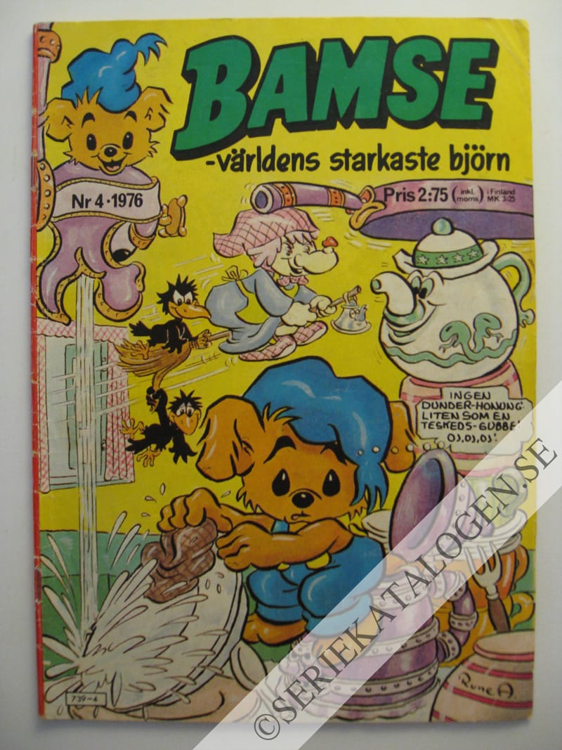 Framsida på Bamse - världens starkaste björn #4 (1976)