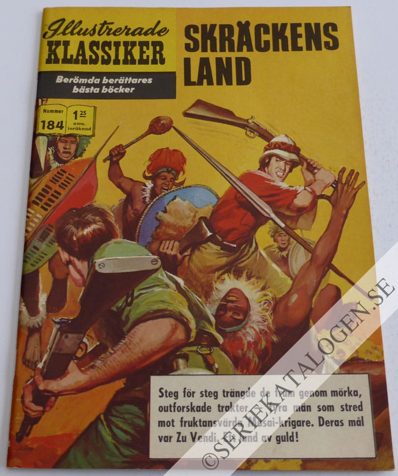 Framsida på Illustrerade Klassiker #184 - Skräckens land (1965)