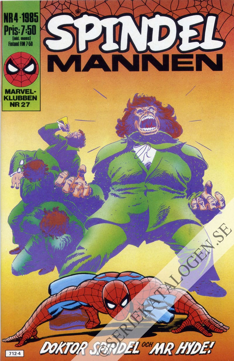 Framsida på Spindelmannen #4 (1985)