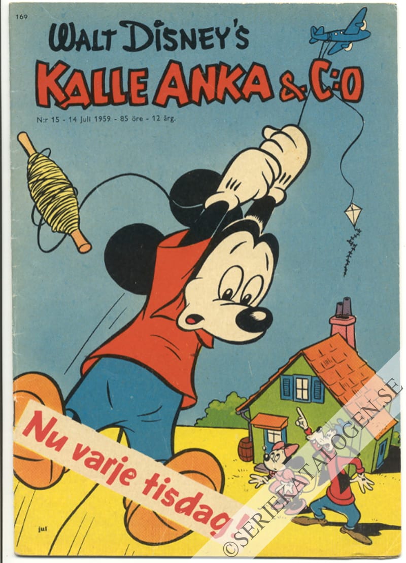 Framsida på Kalle Anka & C:o #15 (1959)