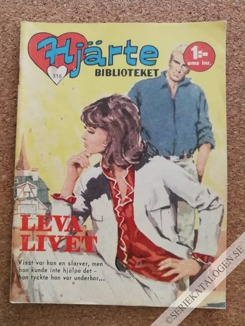 Framsida på Min melodis hjärtebibliotek Leva livet (1966)