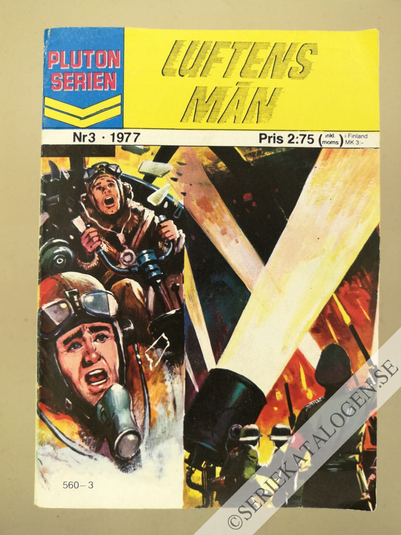 Framsida på Plutonserien Luftens män (1977)
