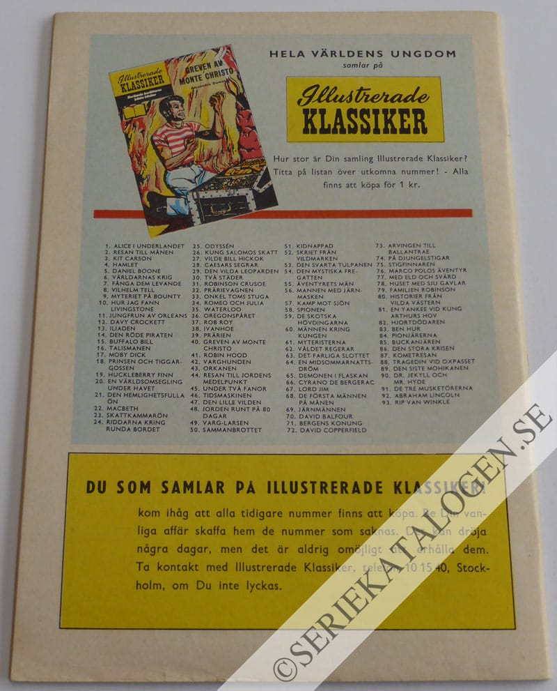 Baksida på Rip van Winkle (1959)