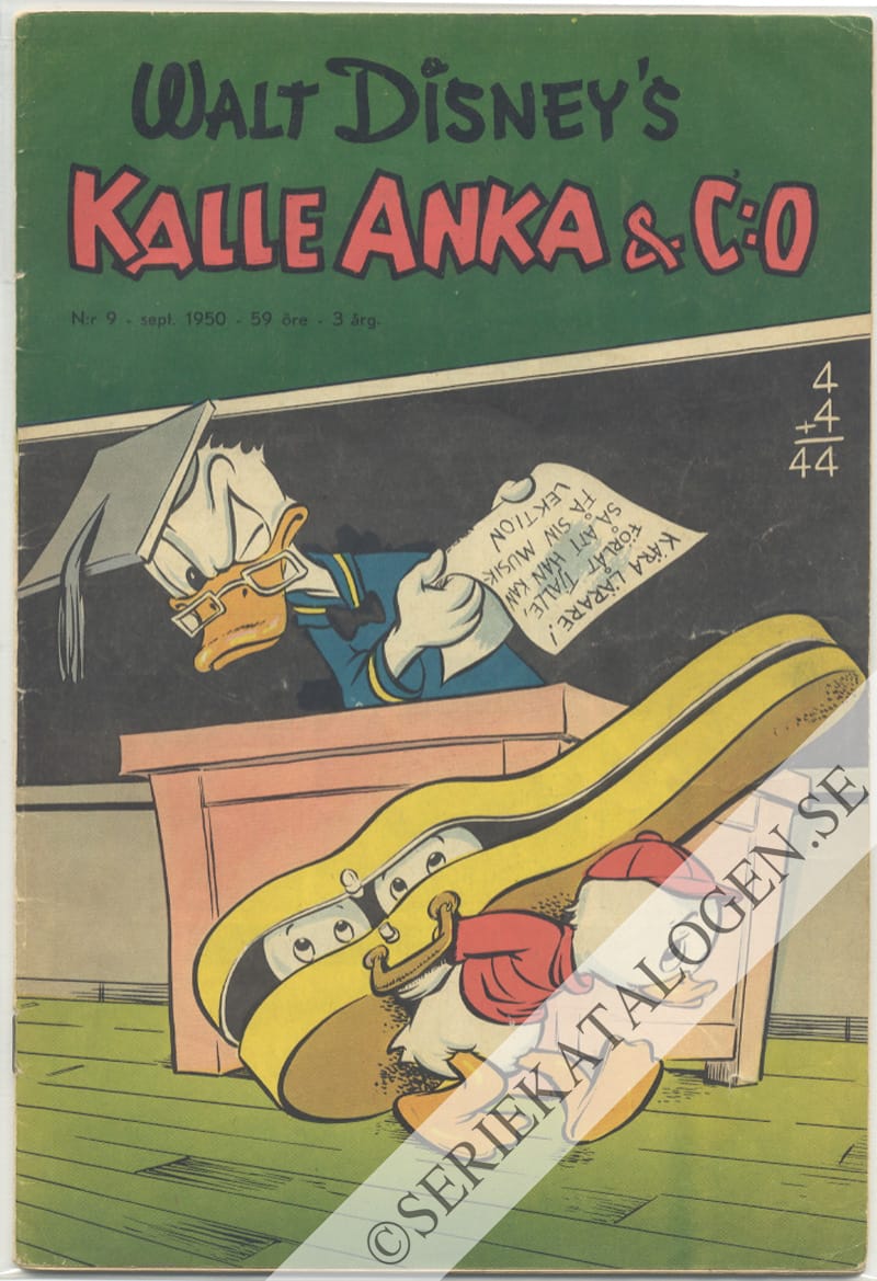 Framsida på Kalle Anka & C:o #9 (1950)