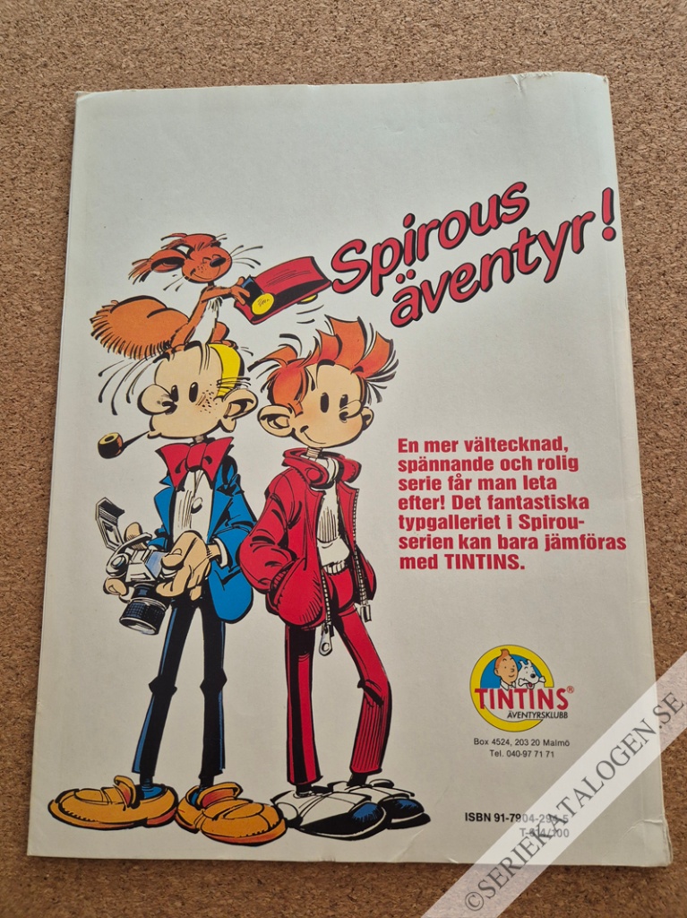 Baksida på Virusmysteriet (1992)