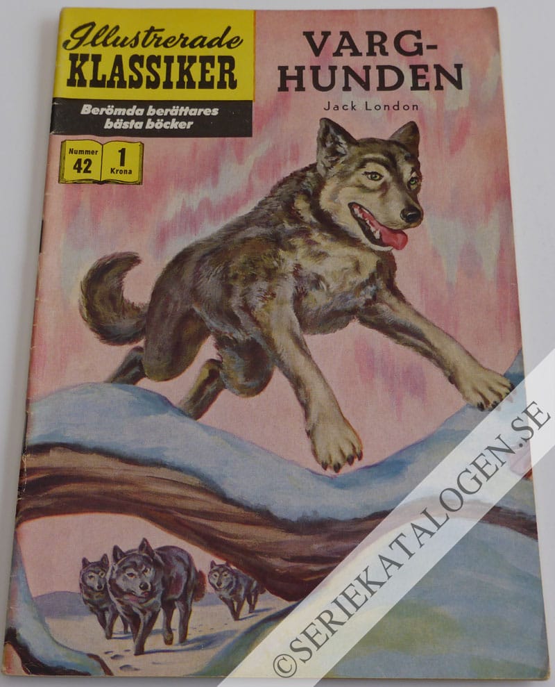 Framsida på Illustrerade Klassiker Varghunden (1957)