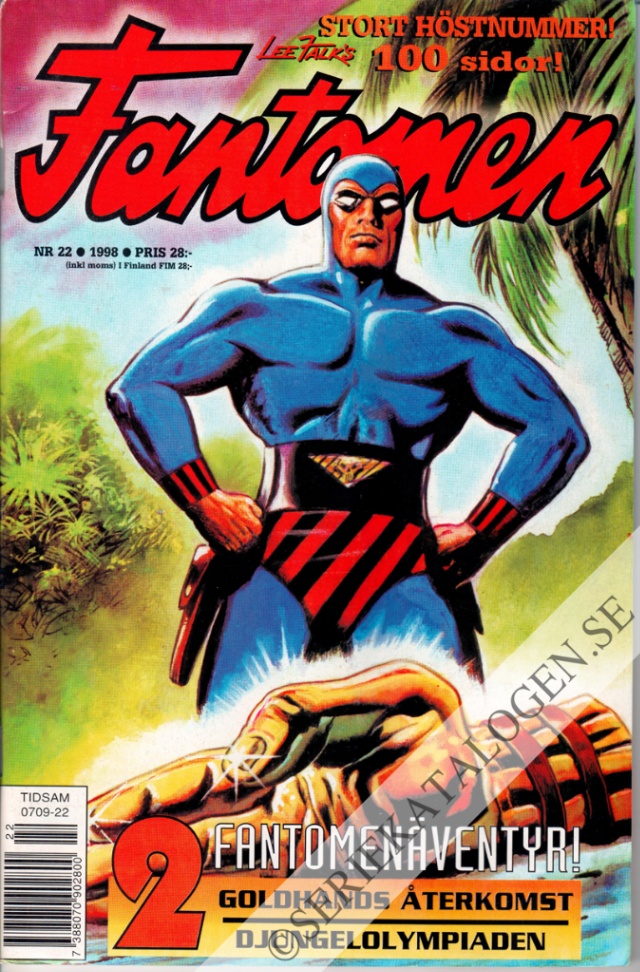Framsida på Fantomen #22 (1998)