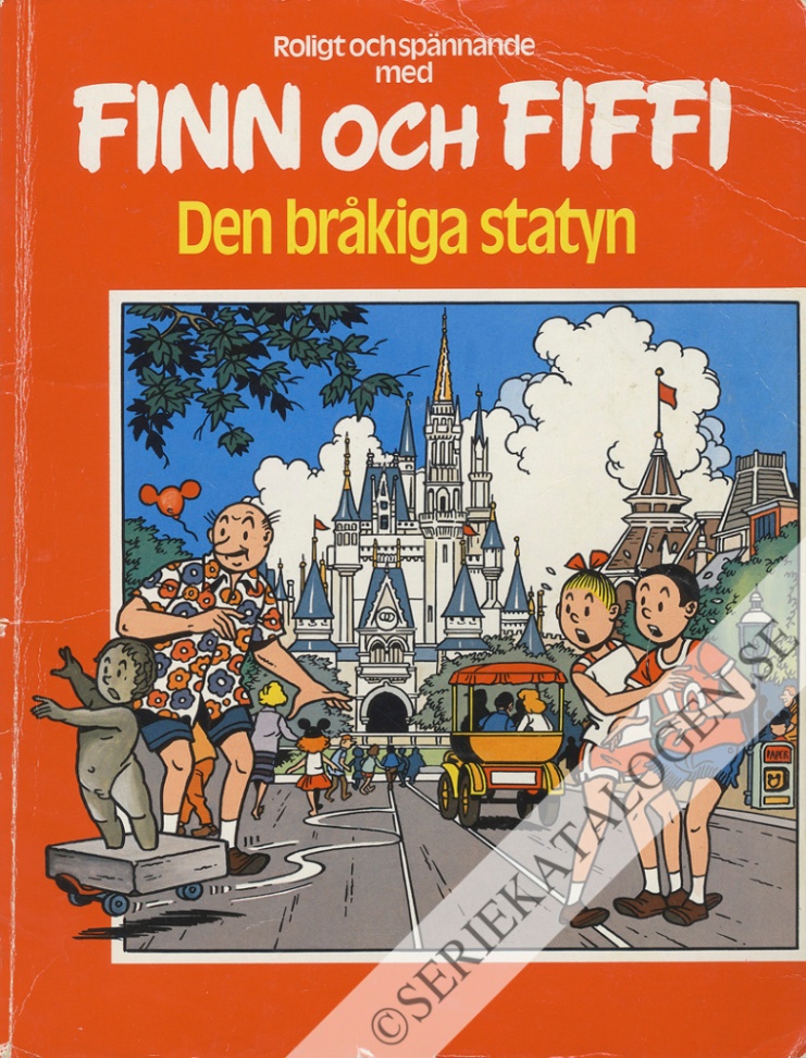 Framsida på Finn och Fiffi #58 - Den bråkiga statyn (1979)