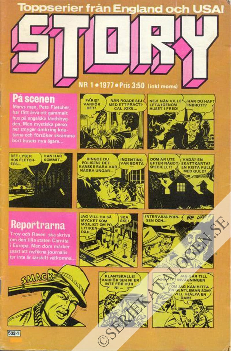 Framsida på Story #1 (1977)
