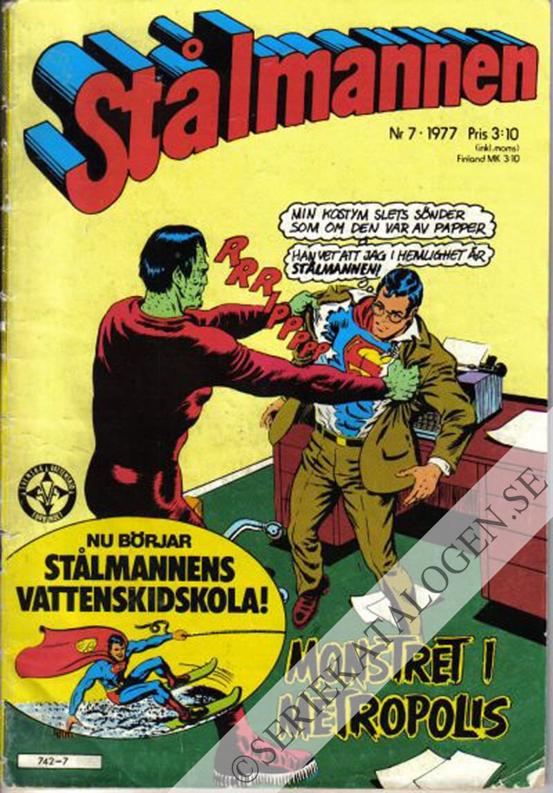 Framsida på Stålmannen #7 (1977)