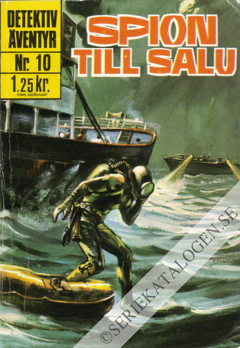 Framsida på Detektiväventyr Spion till salu (1968)