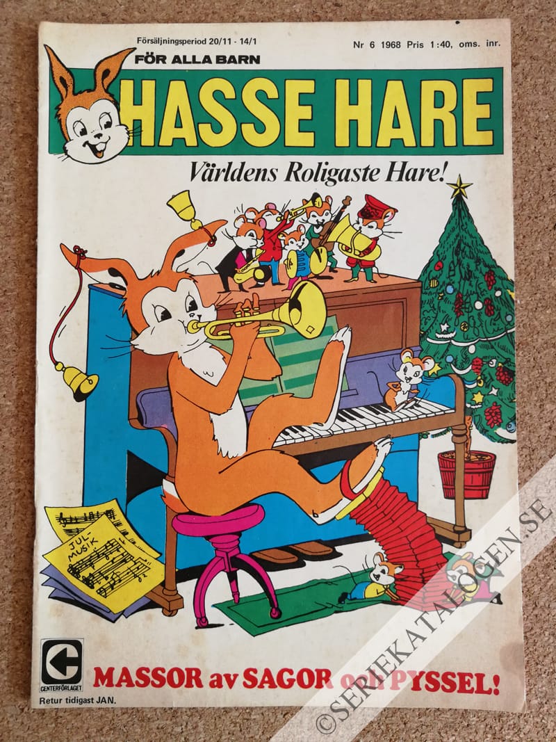 Framsida på Hasse Hare #6 (1968)